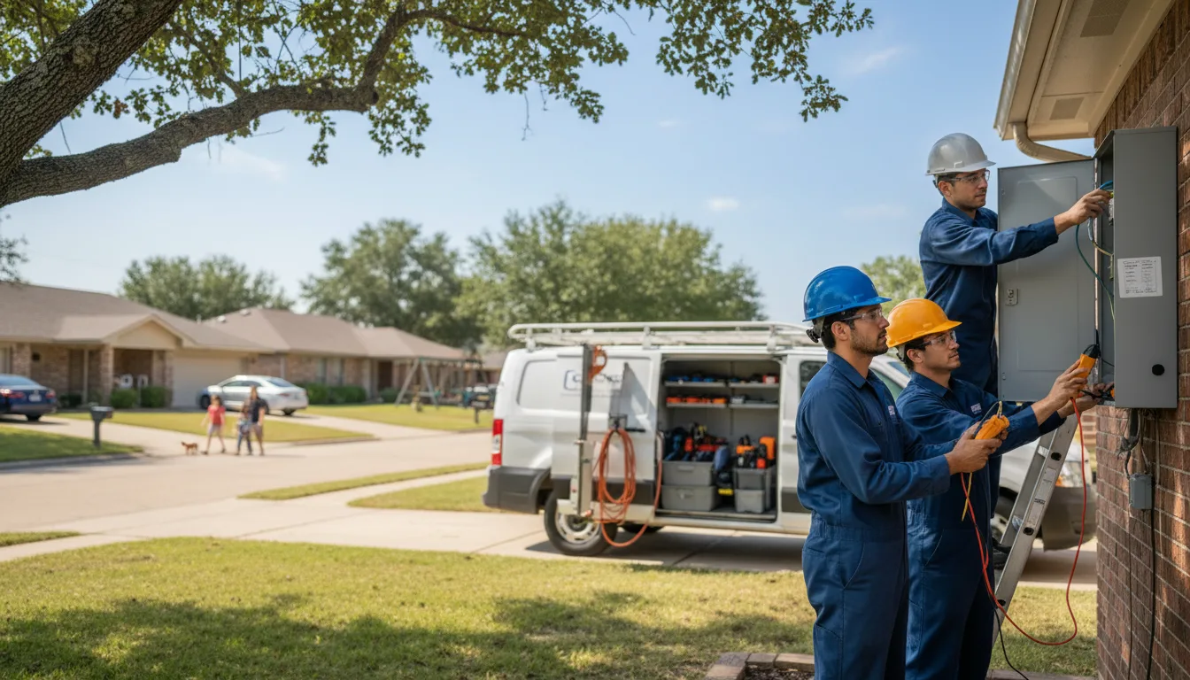 Certified electrician providing emergency electrical services in Andover, IA